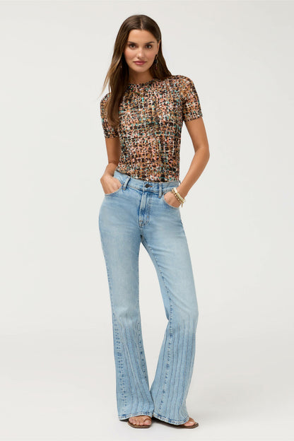DAVADI PINTUCK FLARE JEAN - Johnny Was Popular