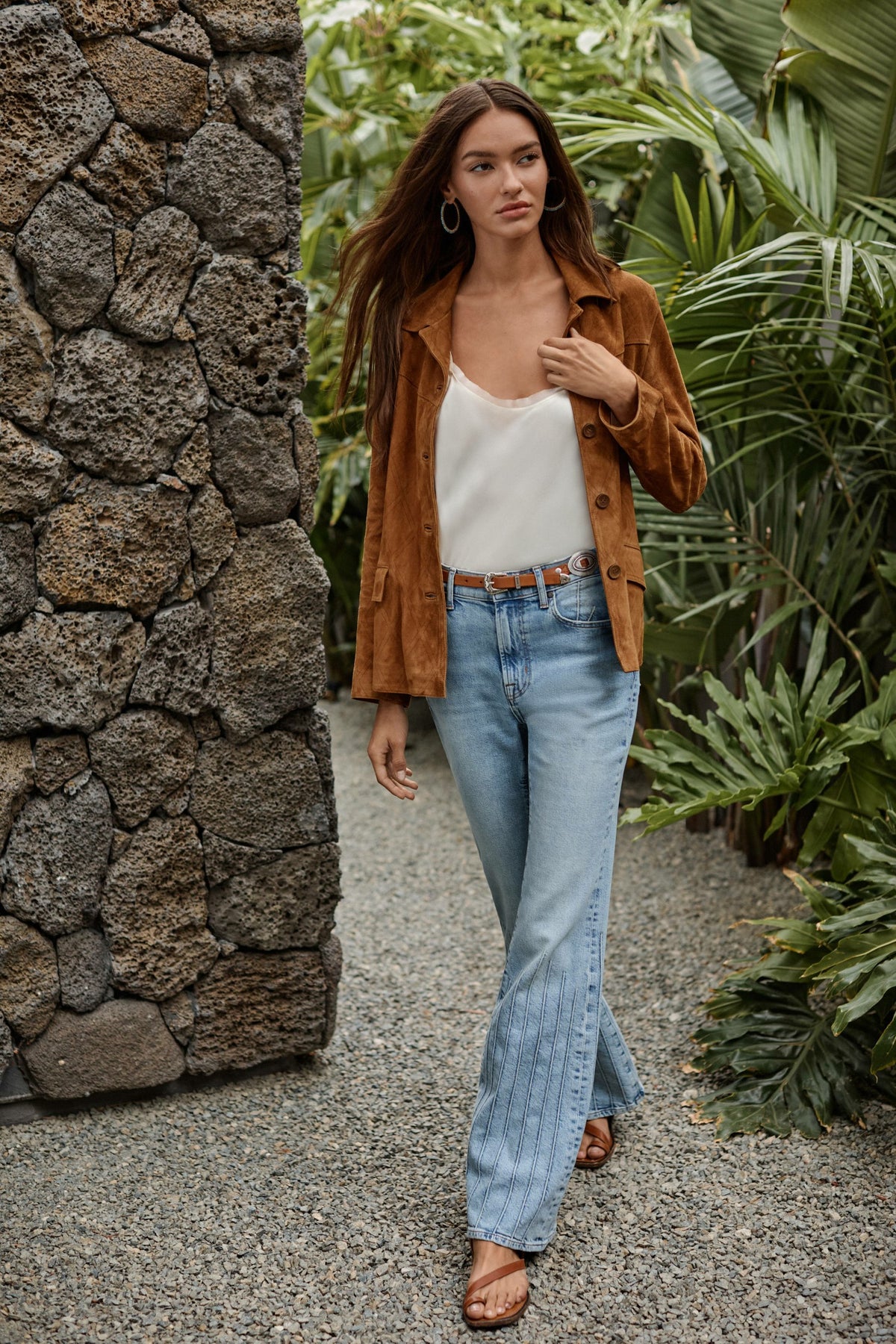 DAVADI PINTUCK FLARE JEAN - Johnny Was Popular