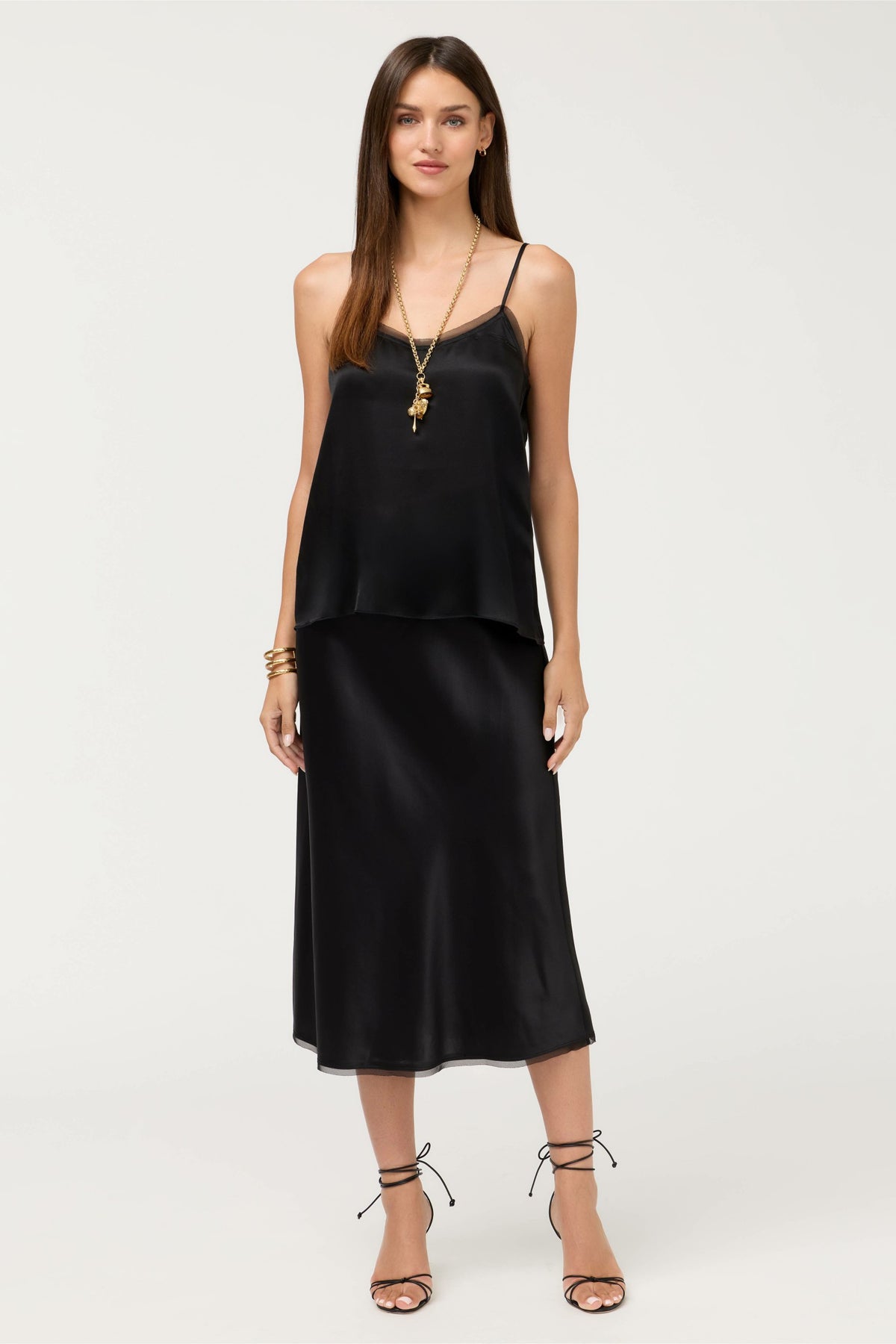 ESSENTIALS SILK BIAS SKIRT - Johnny Was Exclusive