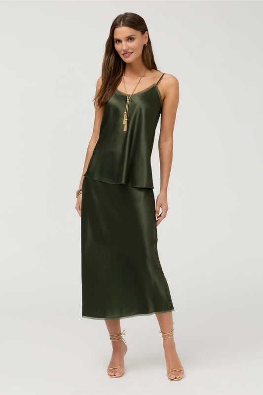 ESSENTIALS SILK BIAS SKIRT - Johnny Was New