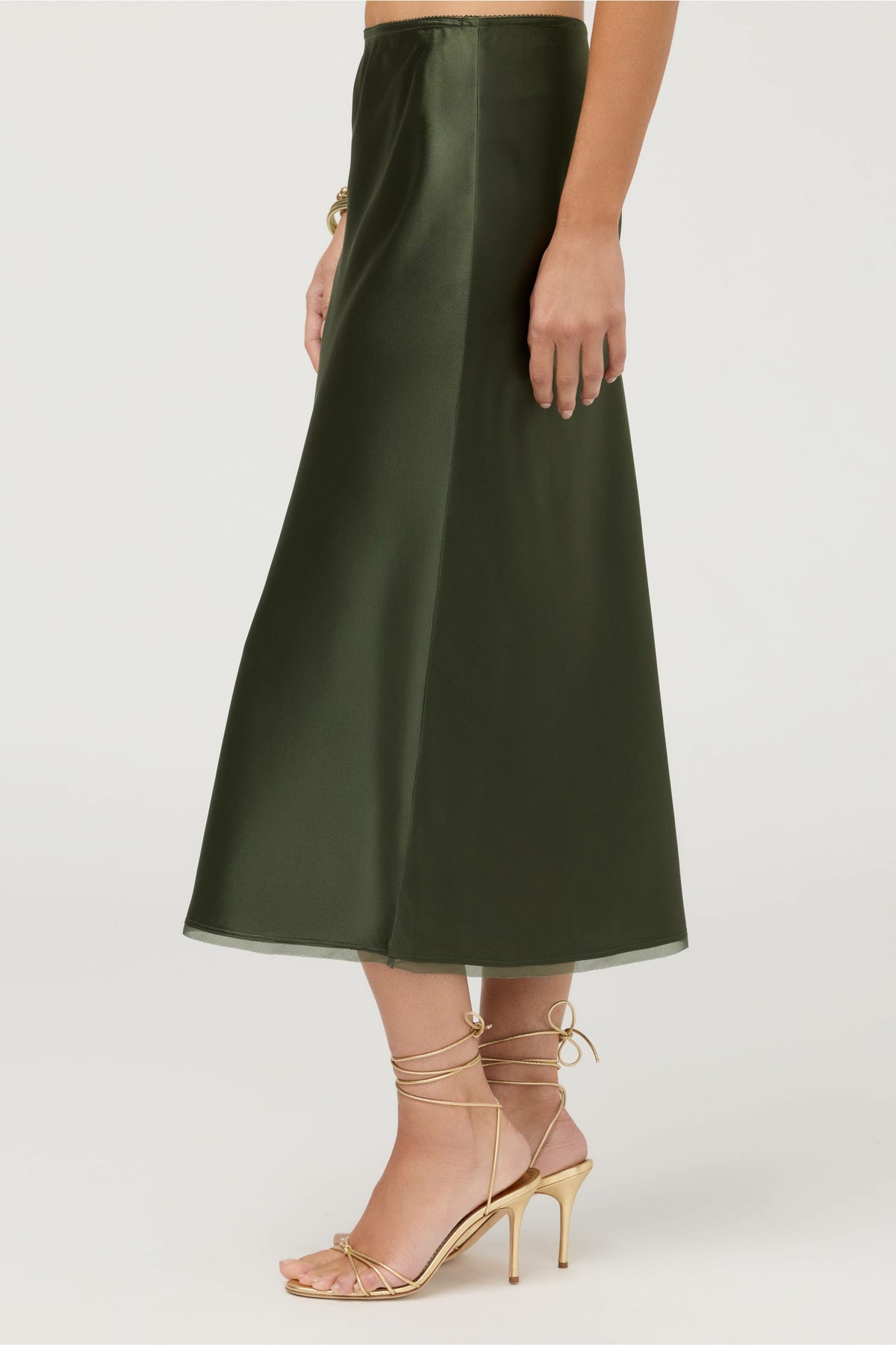 ESSENTIALS SILK BIAS SKIRT - Johnny Was New