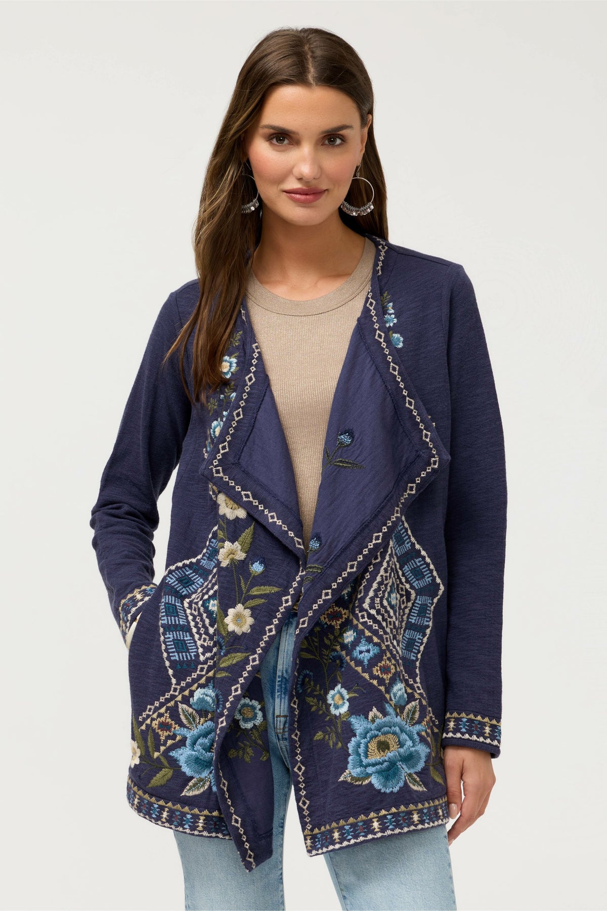 BIYA DRAPED SWEATER - Johnny Was Popular