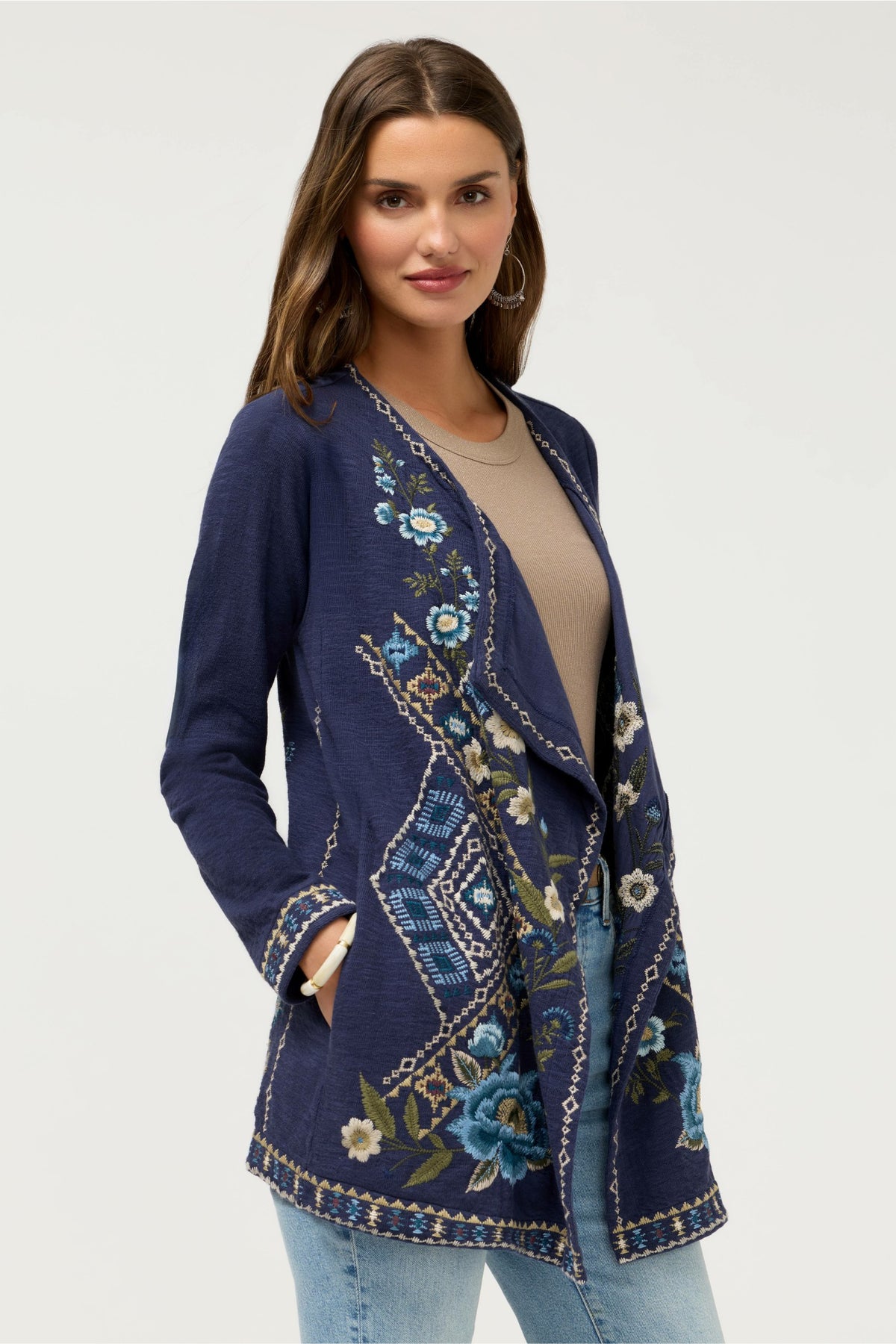 BIYA DRAPED SWEATER - Johnny Was Popular