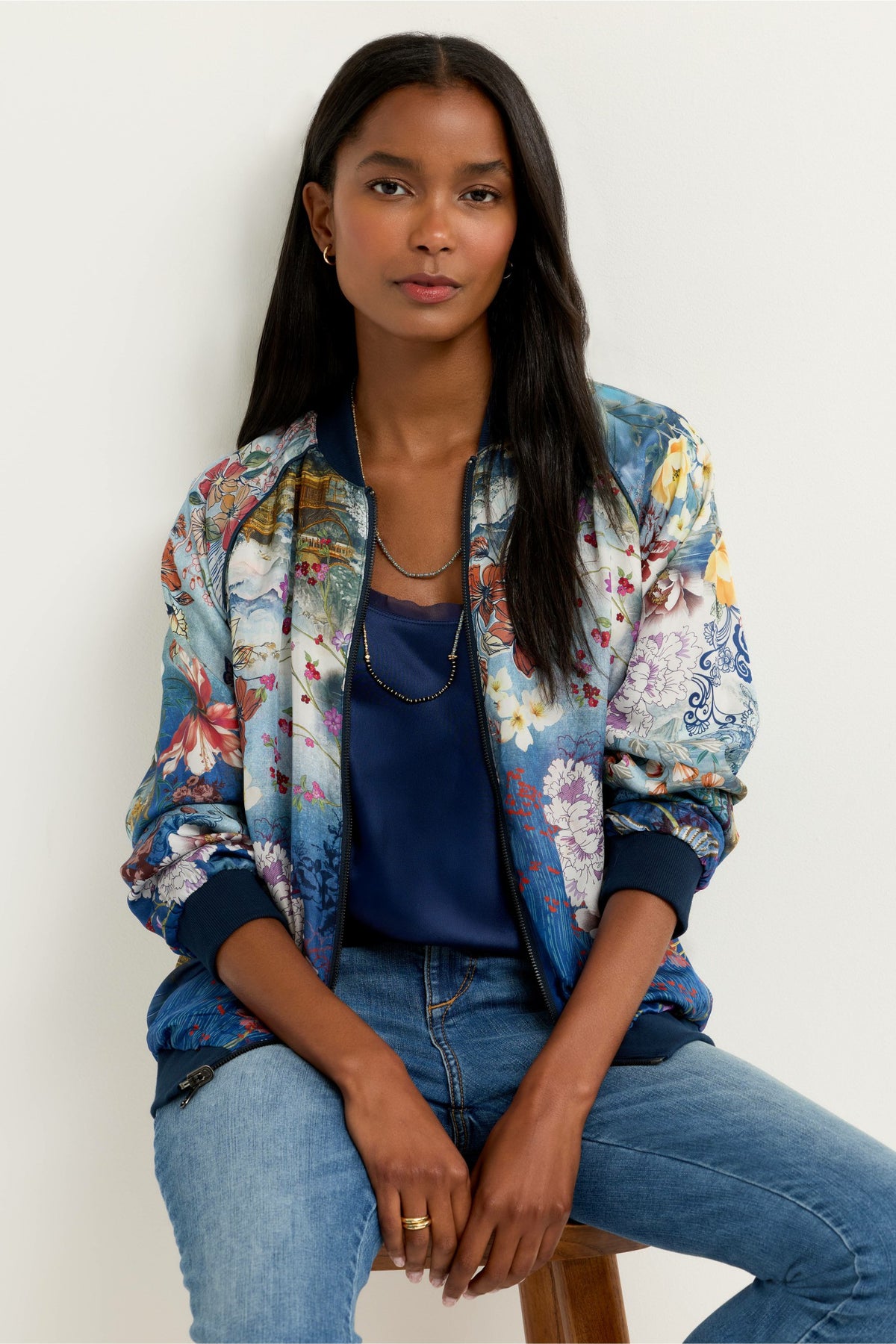 TERESA REVERSIBLE BOMBER JACKET - Johnny Was Best Seller