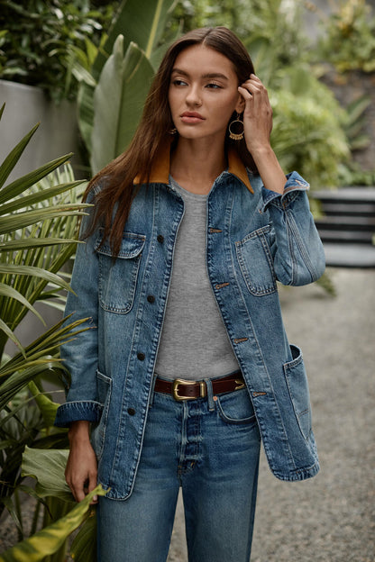 CALIFORNIA SUNRISE DENIM JACKET - Johnny Was Exclusive