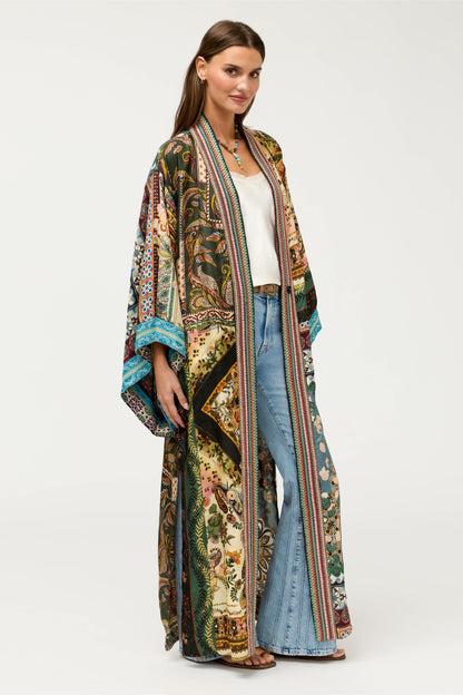 AZIZA REVERSIBLE LONG KIMONO - Johnny Was Signature