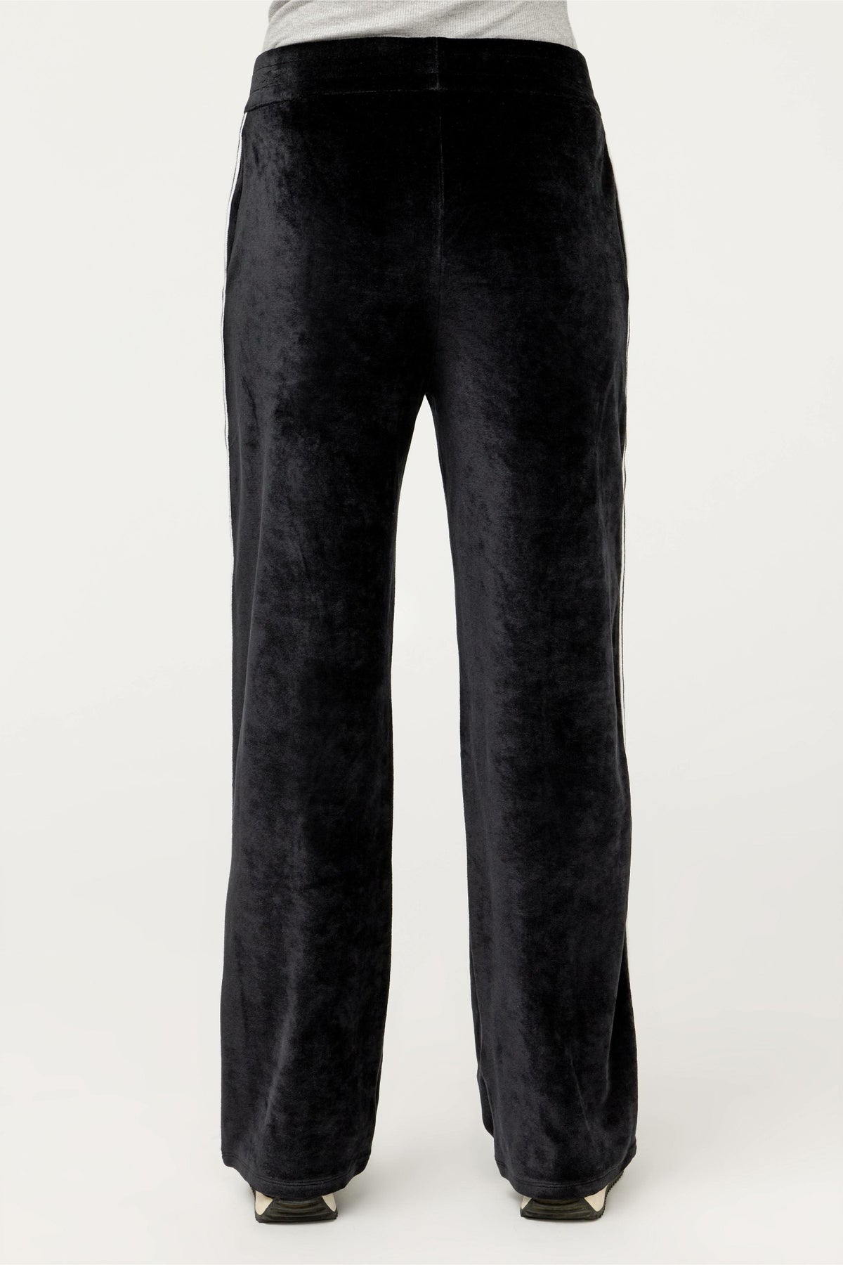 ESSENTIALS VELOUR PANT WITH STRIPE DETAIL - Johnny Was Exclusive