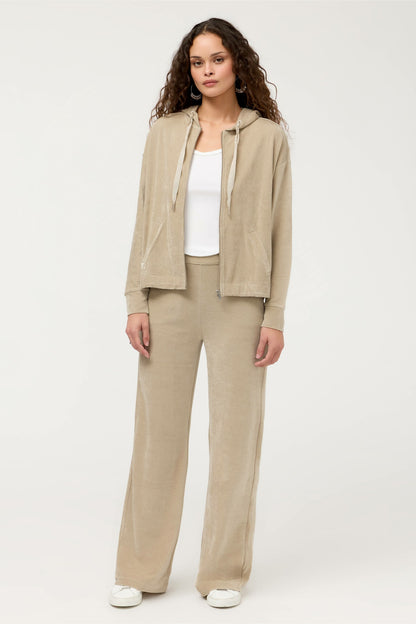 ESSENTIALS VELOUR WIDE LEG PANT - Johnny Was Signature