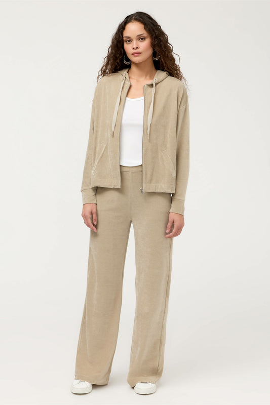 ESSENTIALS VELOUR WIDE LEG PANT - Johnny Was Signature
