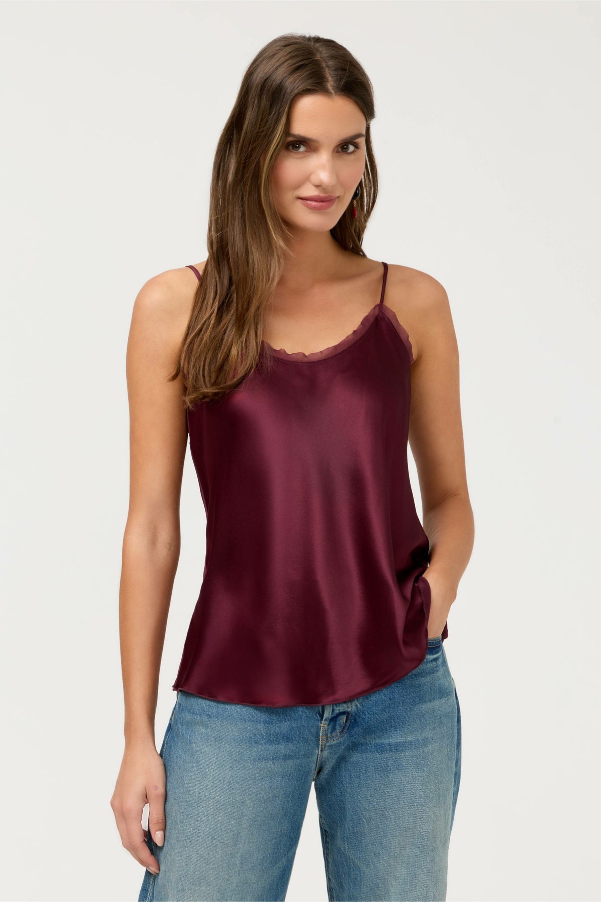 ESSENTIALS SILK CAMI - Johnny Was Best Seller