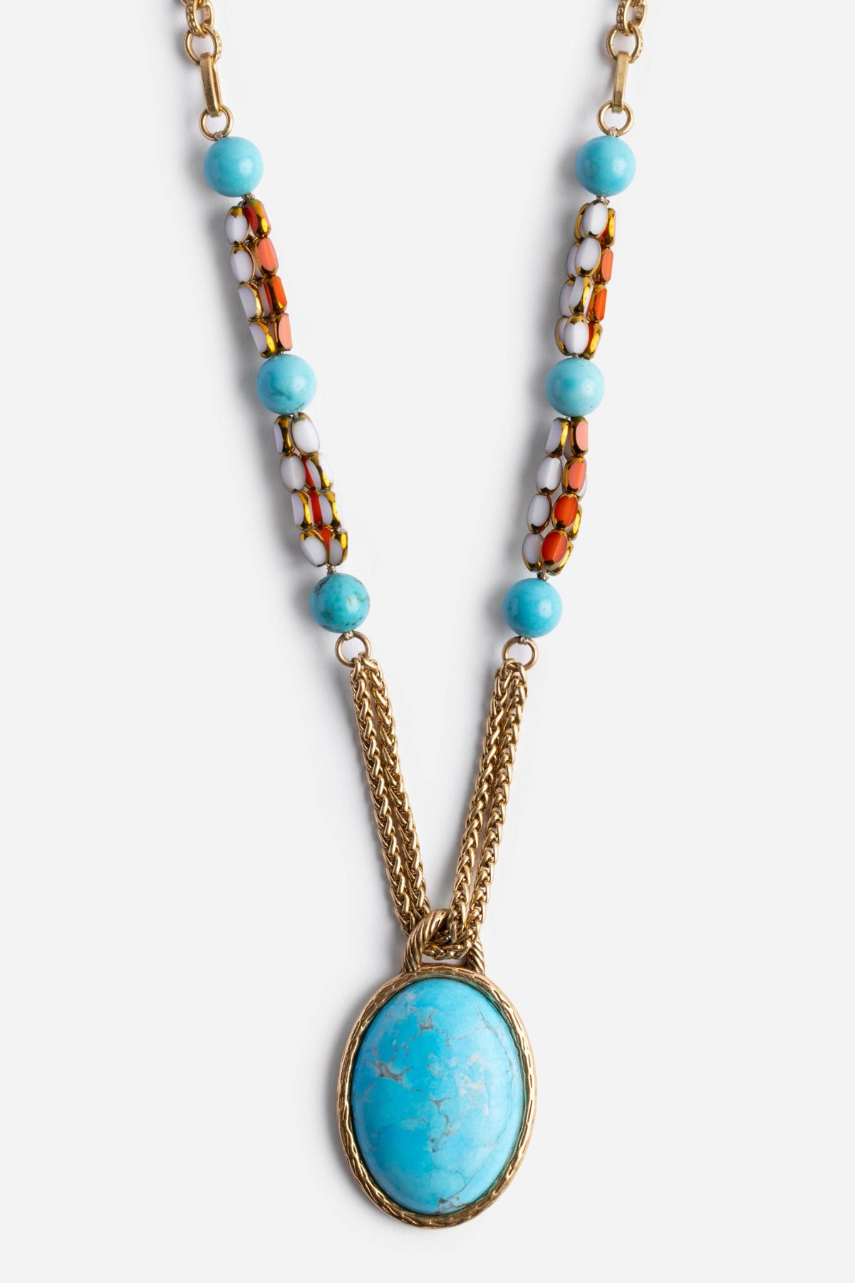 TURQUOISE MULTI BEAD NECKLACE - Johnny Was Recommended