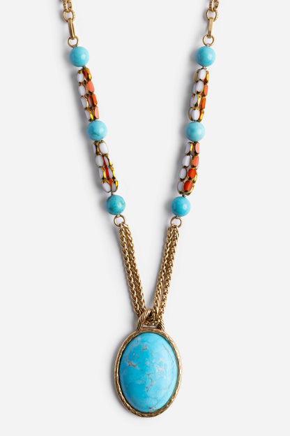 TURQUOISE MULTI BEAD NECKLACE - Johnny Was Recommended