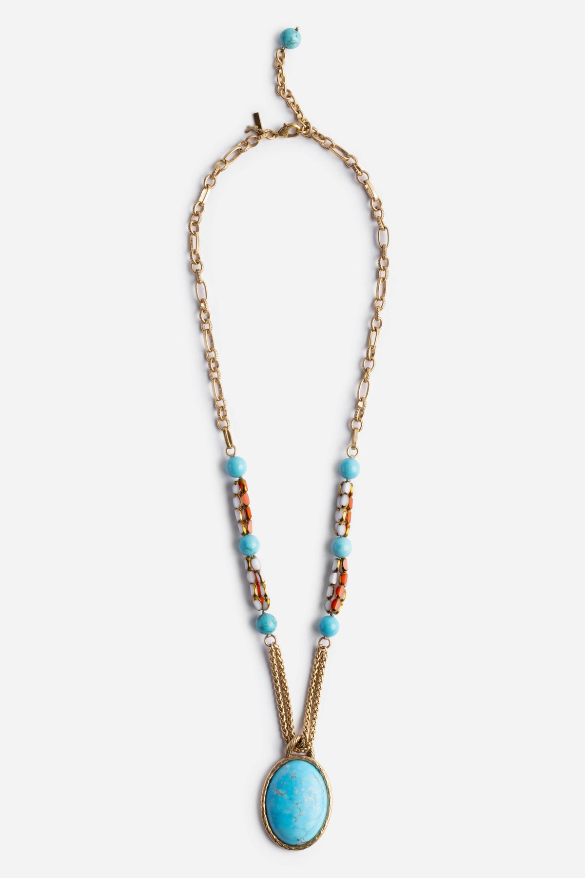 TURQUOISE MULTI BEAD NECKLACE - Johnny Was Recommended