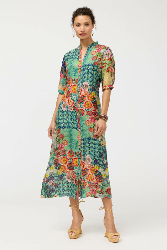 MIDAXI SHIRT DRESS - Johnny Was Featured