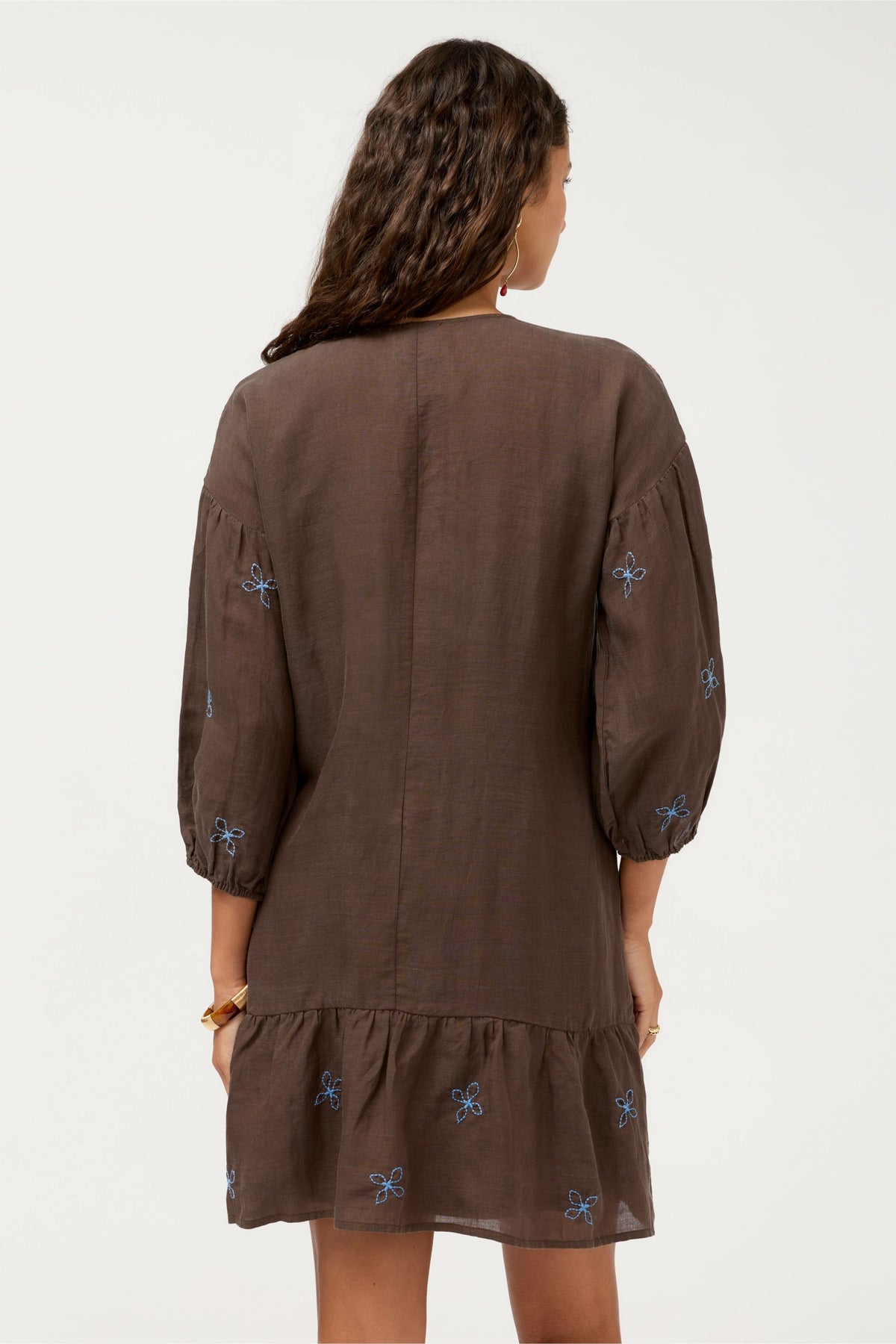 BISHOP SLEEVE FLOUNCE DRESS - Johnny Was Popular