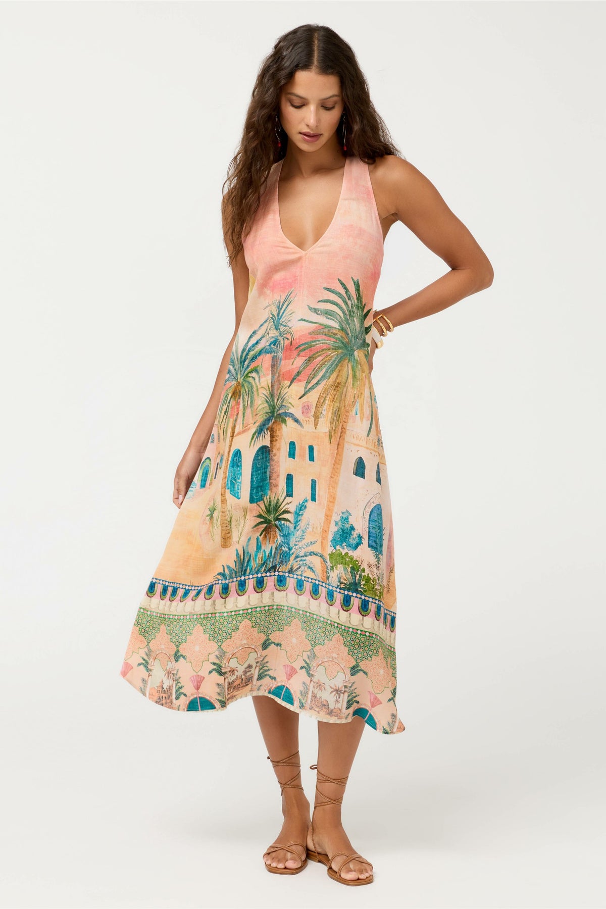MAYCI HALTER MIDI DRESS - Johnny Was Trending