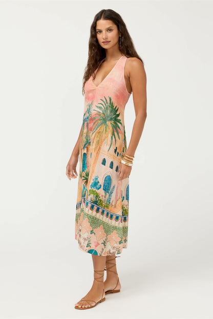MAYCI HALTER MIDI DRESS - Johnny Was Trending