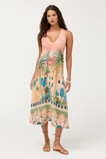 MAYCI HALTER MIDI DRESS - Johnny Was Trending