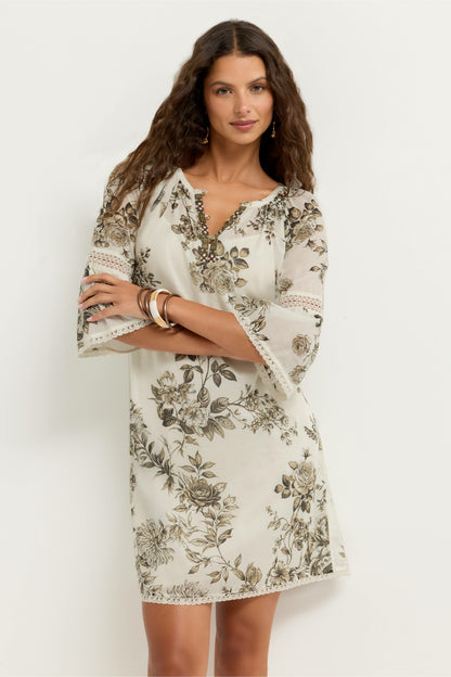 MANDIE PEASANT MINI DRESS - Johnny Was Signature