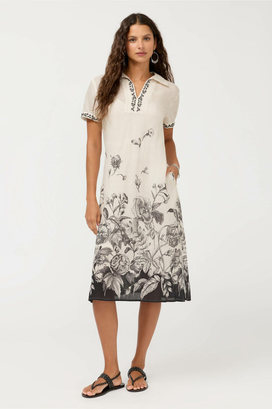 HENLEY COLLARED DRESS - Johnny Was New
