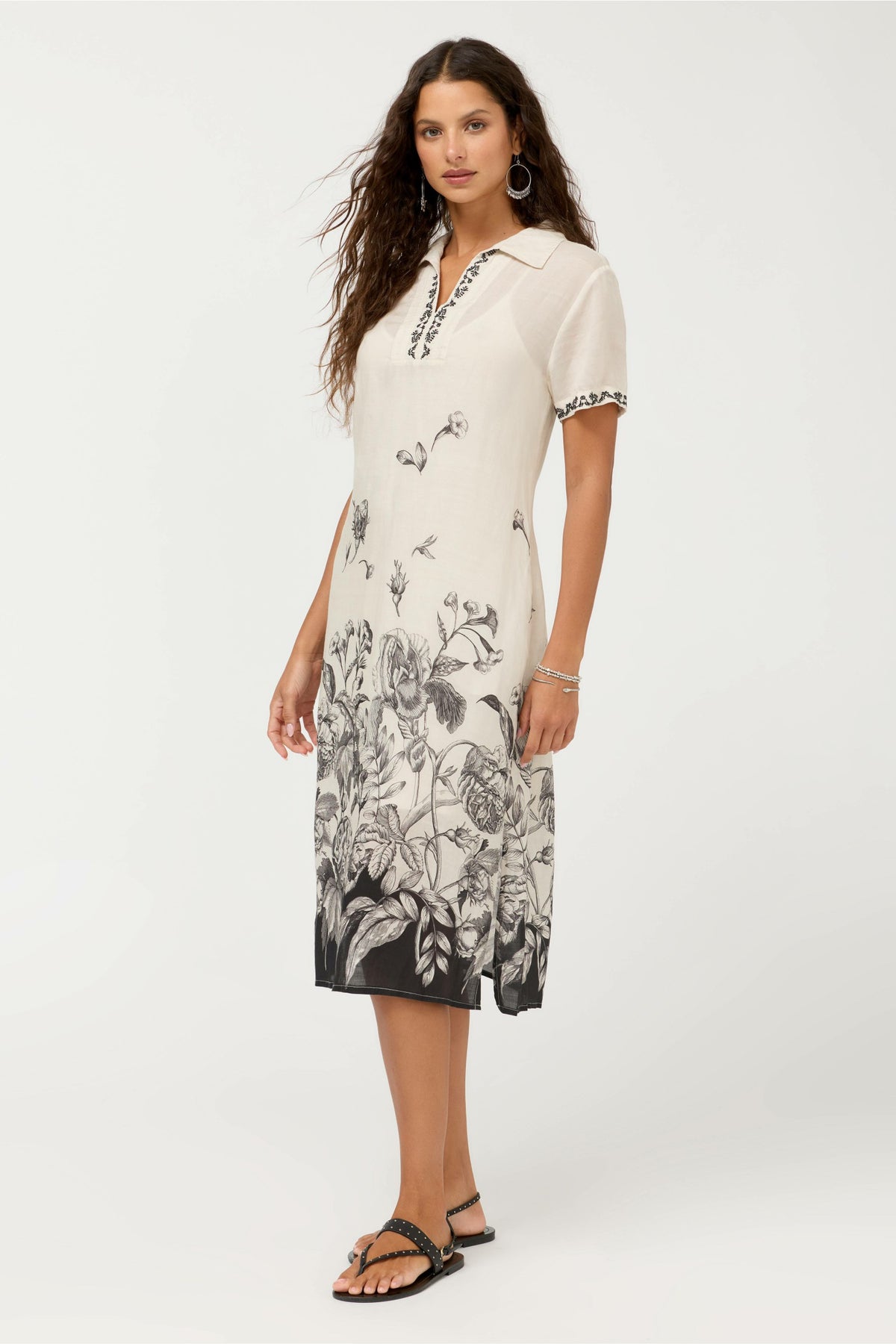 HENLEY COLLARED DRESS - Johnny Was New
