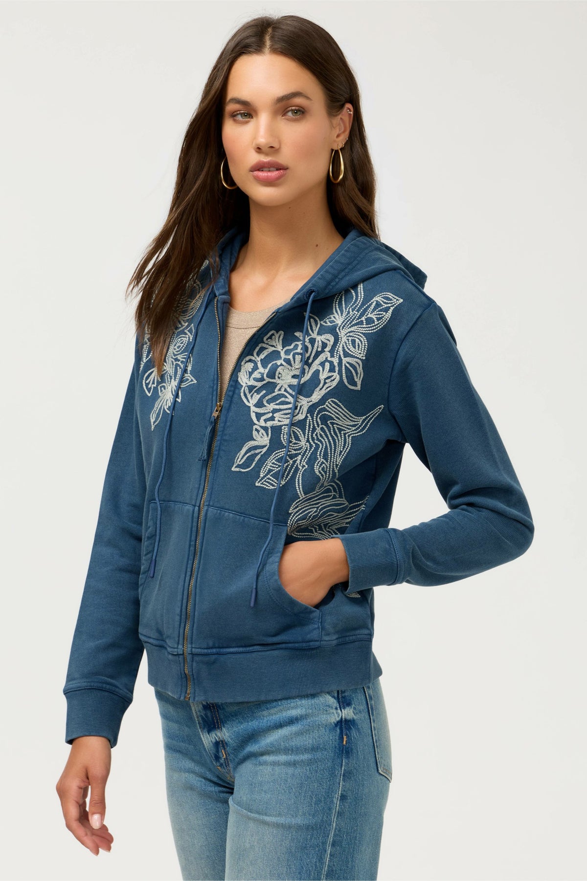 MODERN ZIPUP HOODIE - Johnny Was Signature