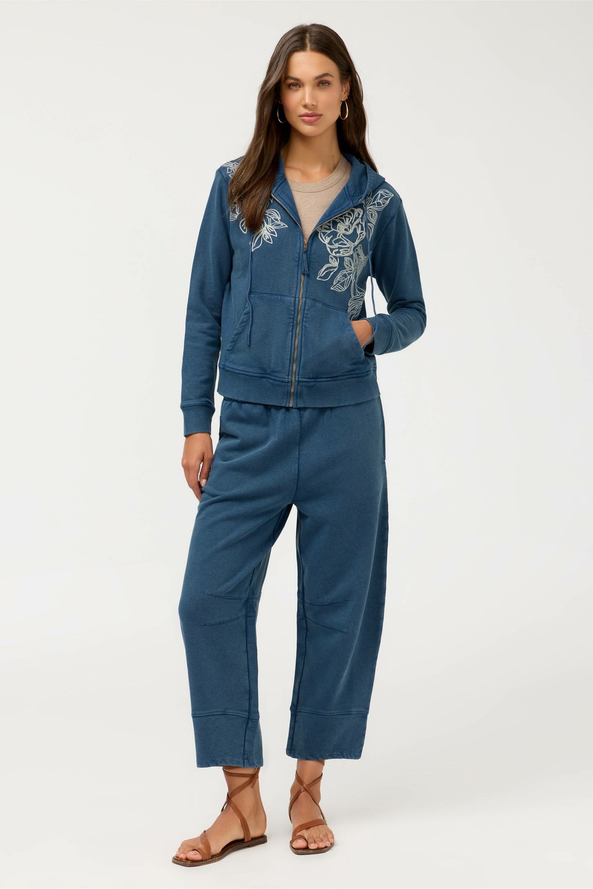 MODERN ZIPUP HOODIE - Johnny Was Signature