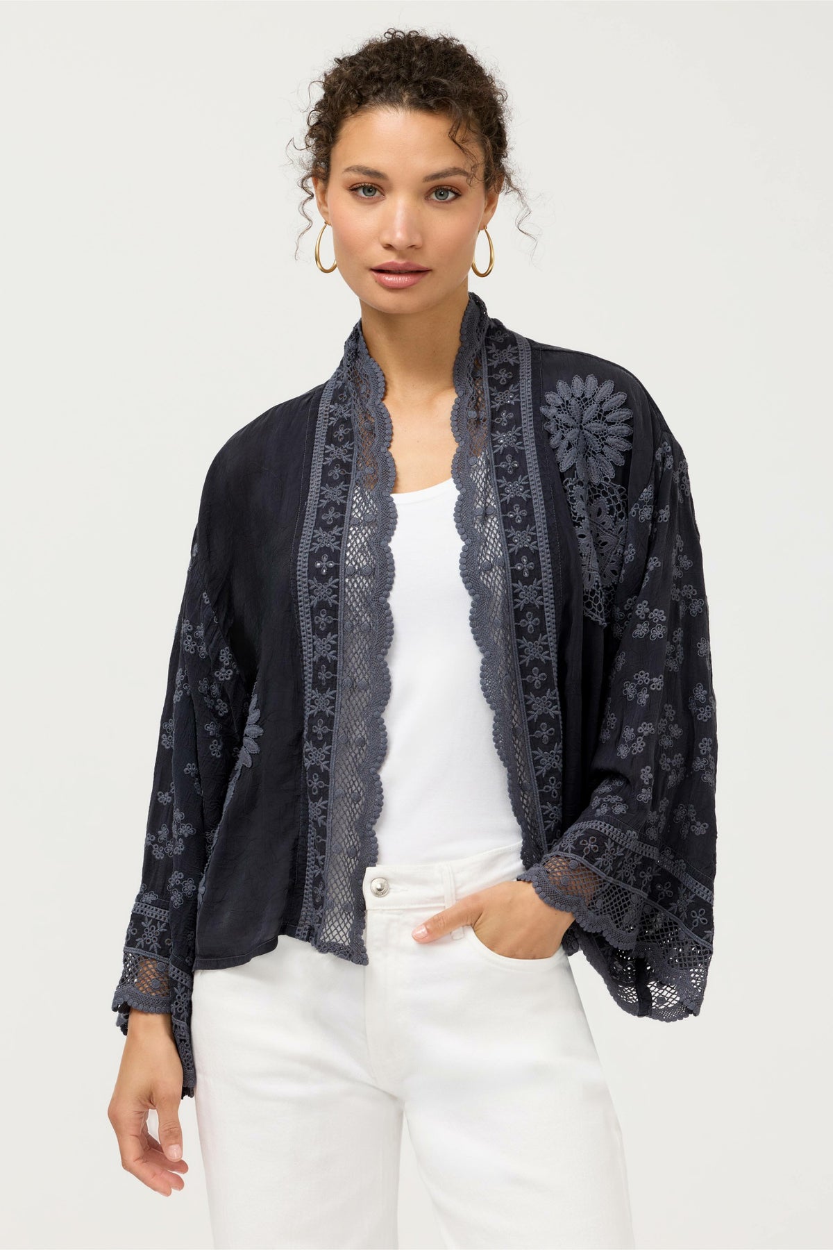 SANDRA PATCHED KIMONO - Johnny Was Exclusive
