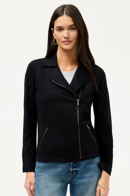 ESSENTIALS FRENCH TERRY MOTO JACKET - Johnny Was New