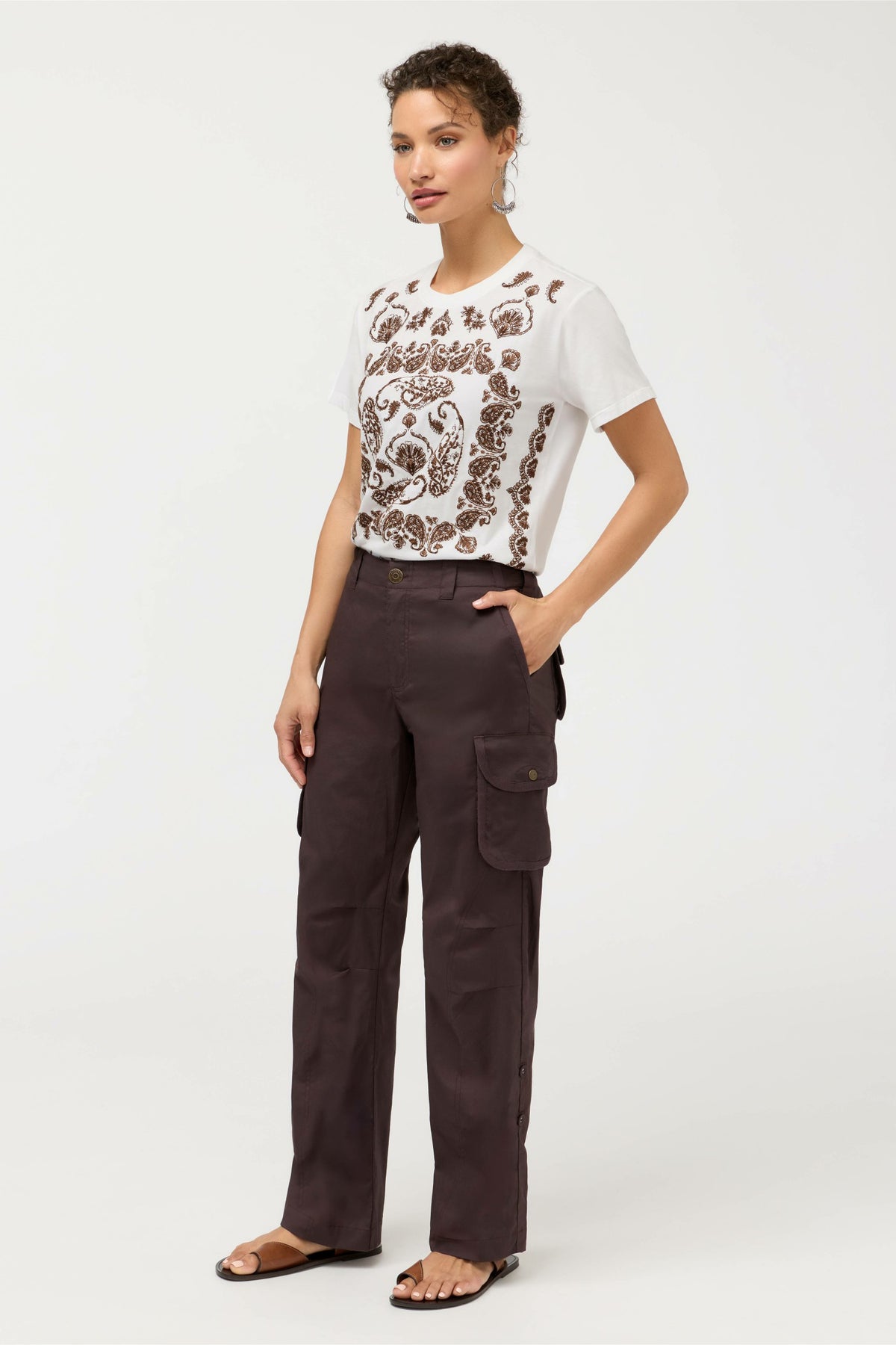 POPLIN CARGO PANT - Johnny Was New