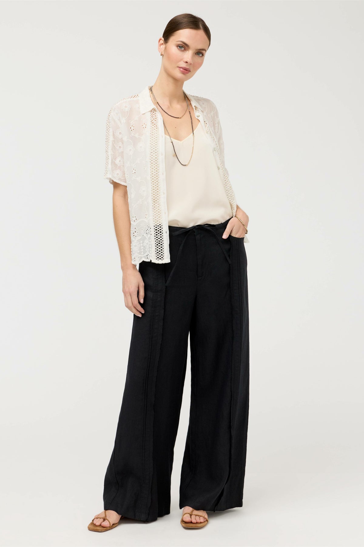 ZULLAH PINTUCK PANT - Johnny Was Trending