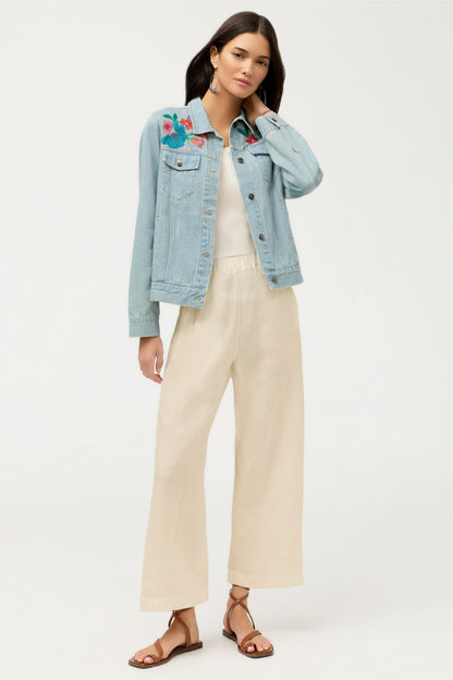 CROPPED LINEN PANT - Johnny Was Exclusive