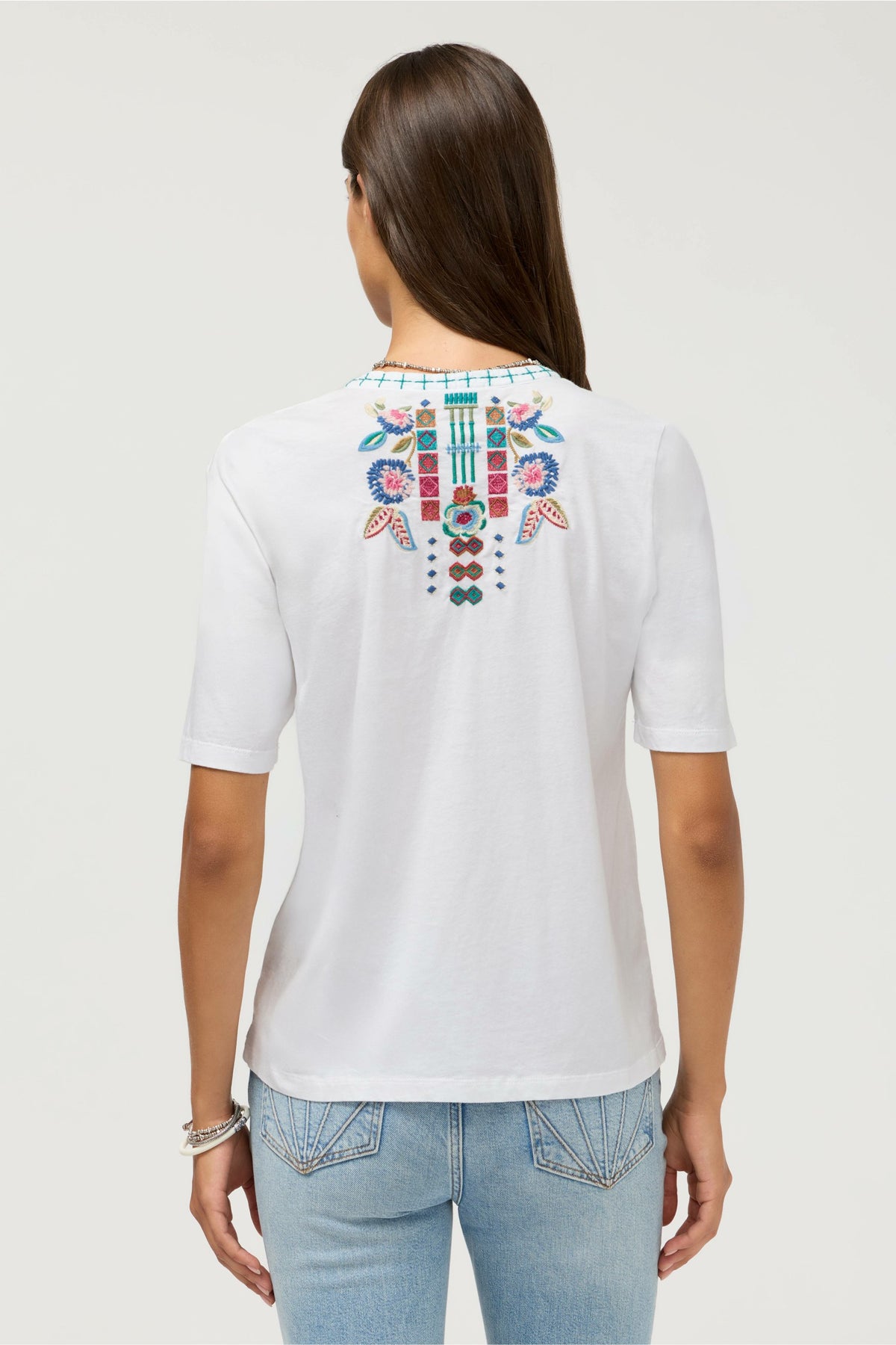 HENLEY KNIT TEE - Johnny Was Signature