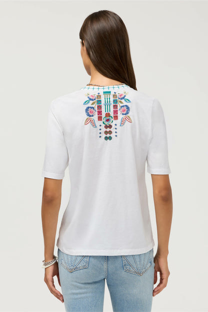 HENLEY KNIT TEE - Johnny Was Signature