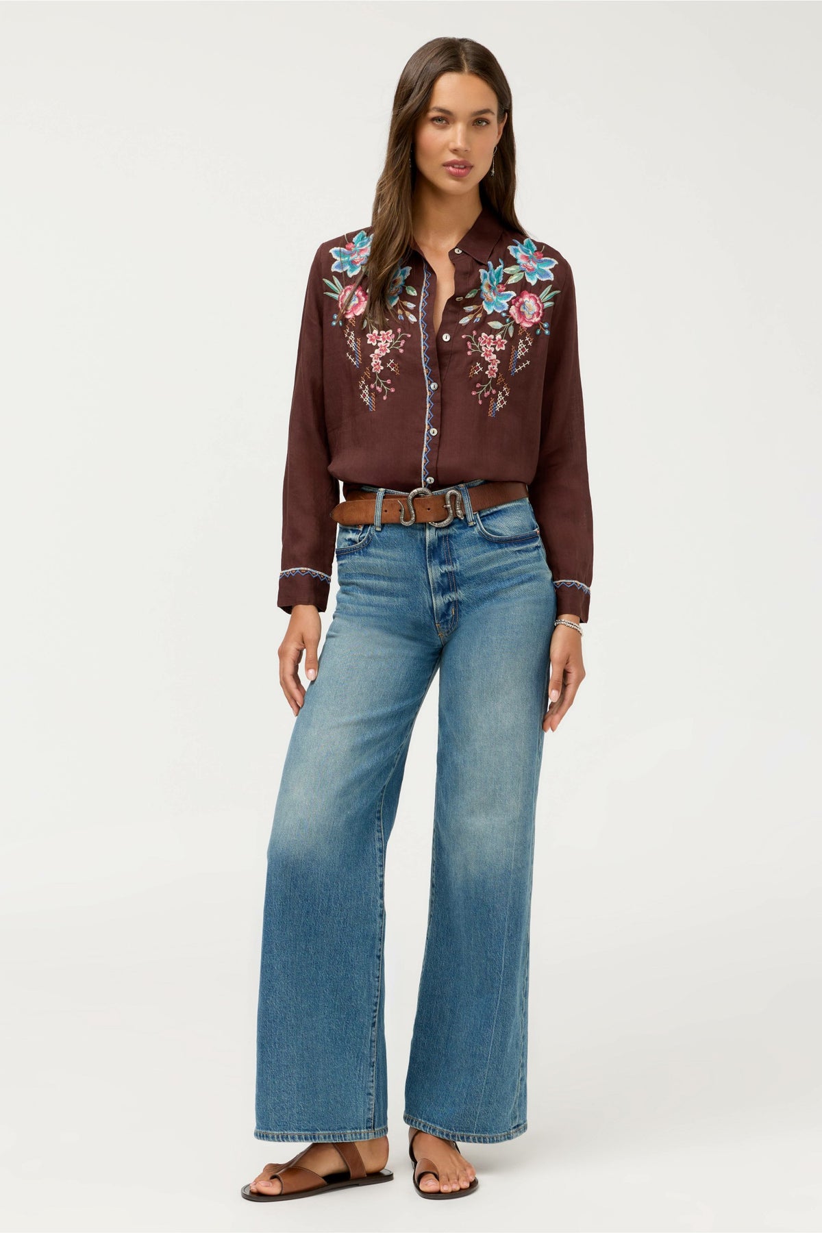 CONTRAST BINDING SHIRT - Johnny Was Best Seller