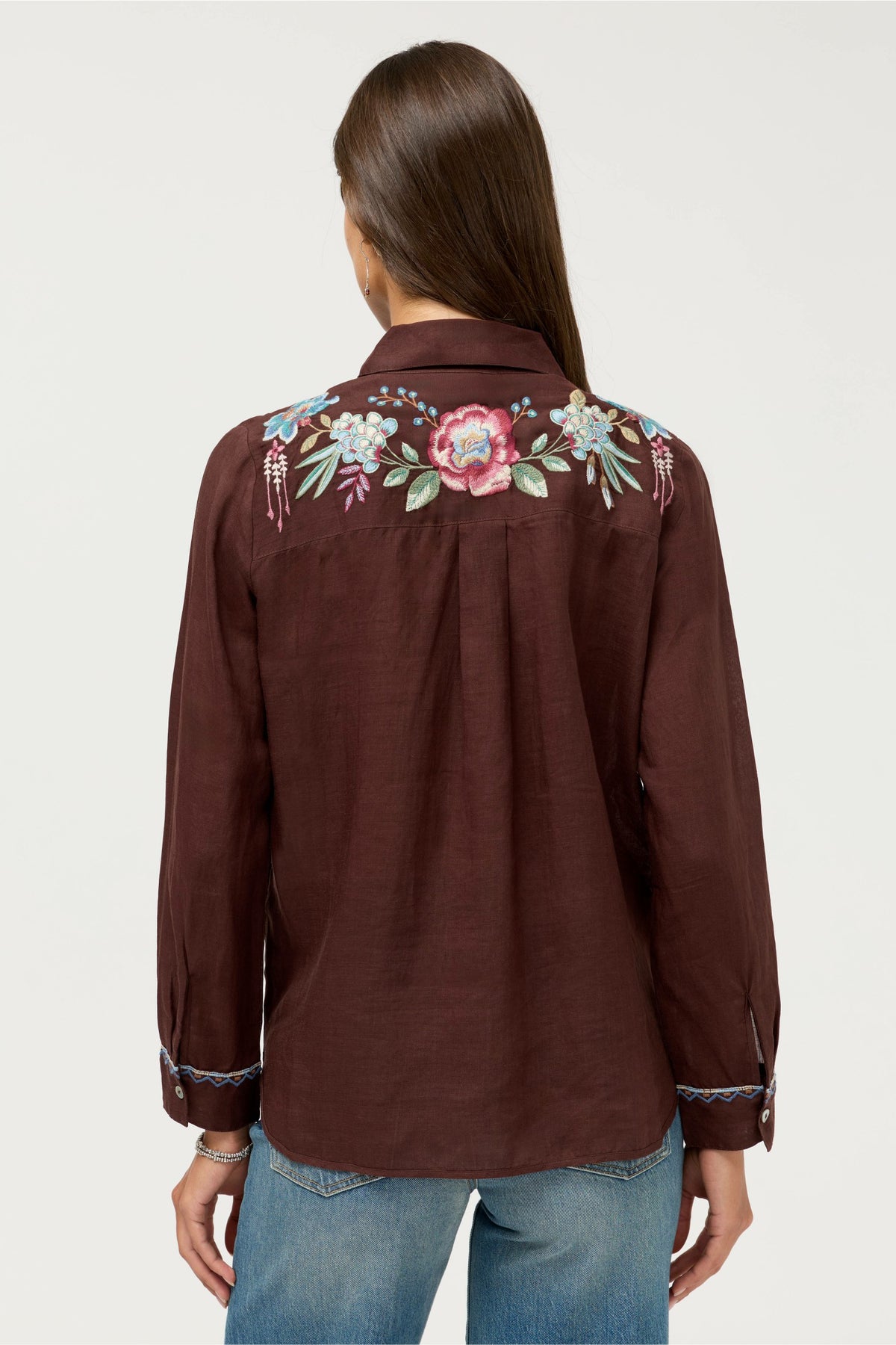 CONTRAST BINDING SHIRT - Johnny Was Best Seller