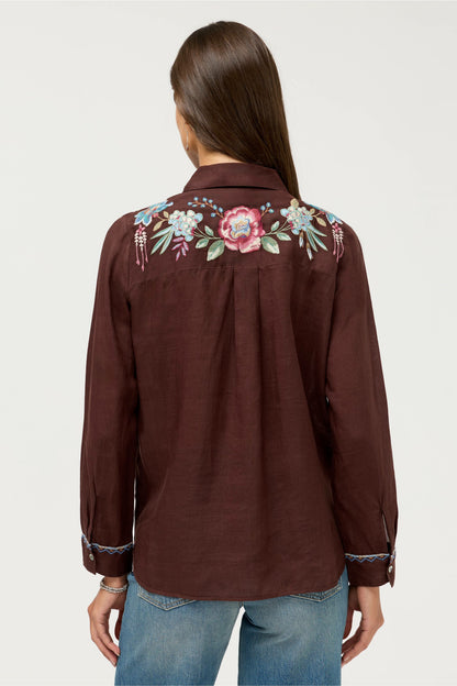 CONTRAST BINDING SHIRT - Johnny Was Best Seller