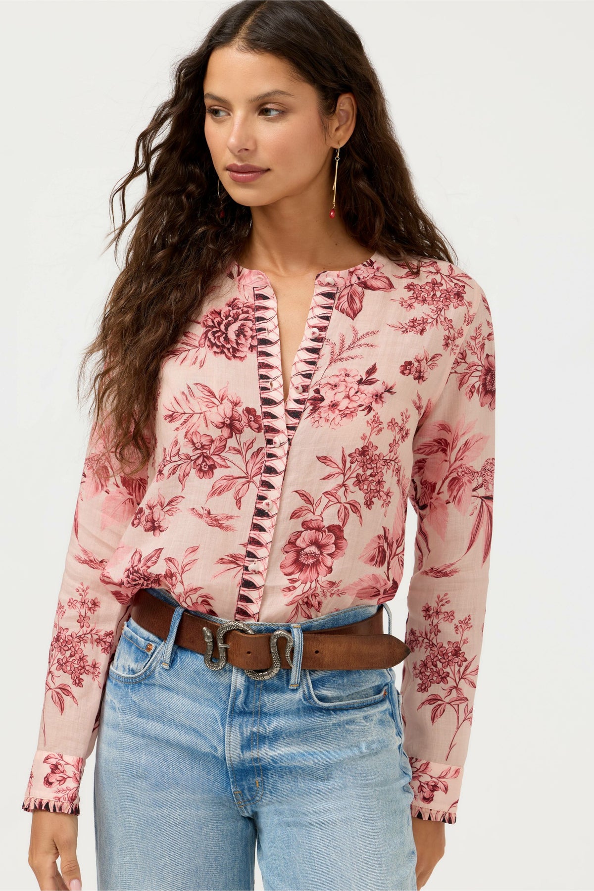 RUFFLE CUFF BLOUSE - Johnny Was Popular