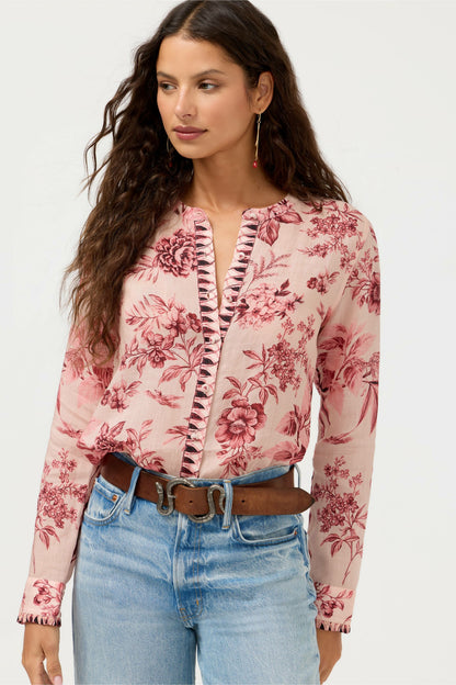 RUFFLE CUFF BLOUSE - Johnny Was Popular