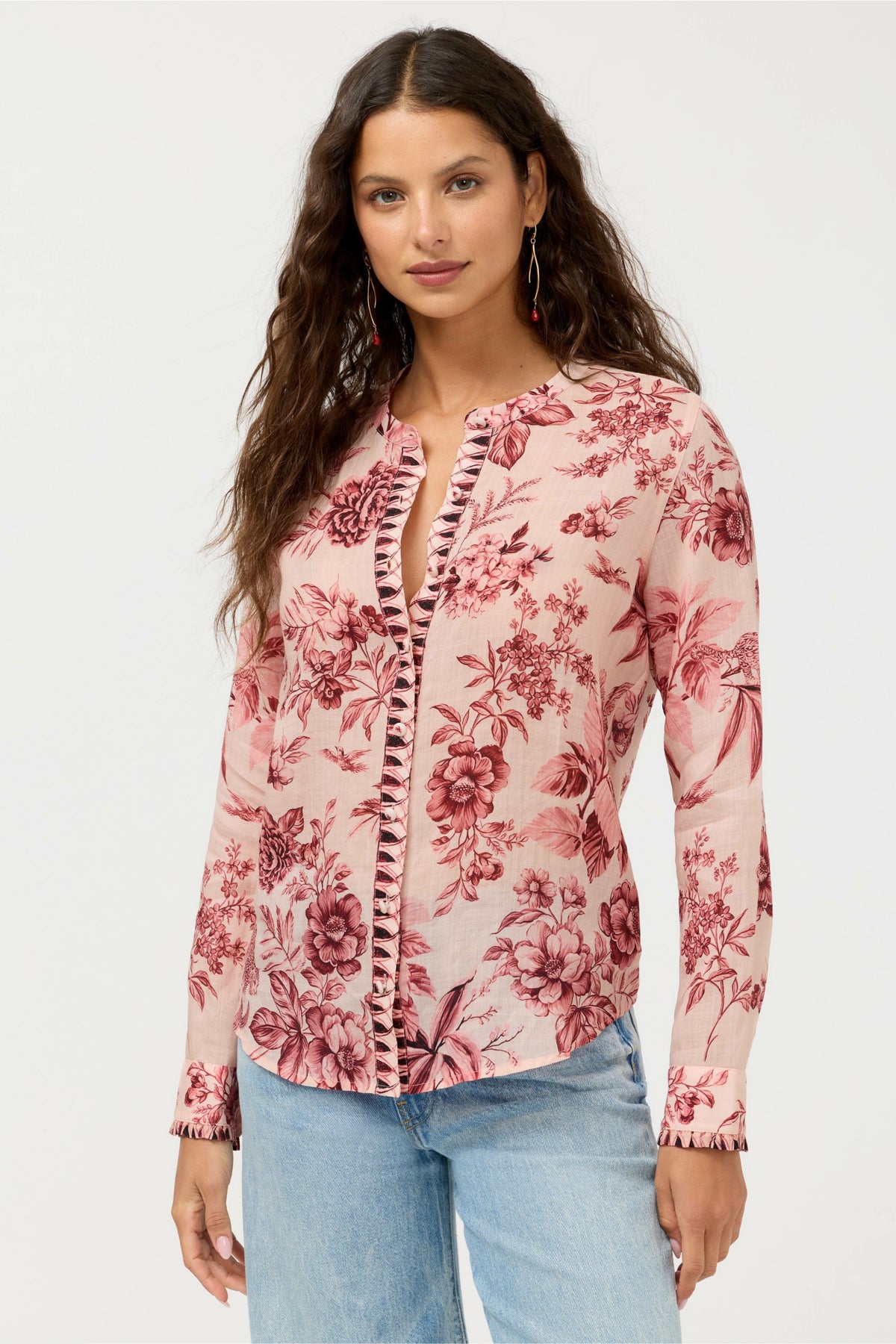 RUFFLE CUFF BLOUSE - Johnny Was Popular