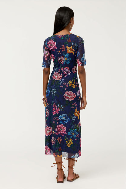 ASTRID MESH MIDI DRESS - Johnny Was Exclusive