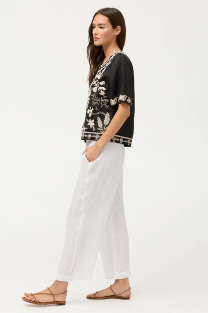 CROPPED LINEN PANT - Johnny Was Trending