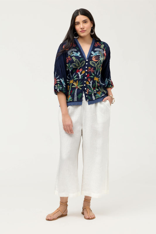 CROPPED LINEN PANT - Johnny Was Recommended