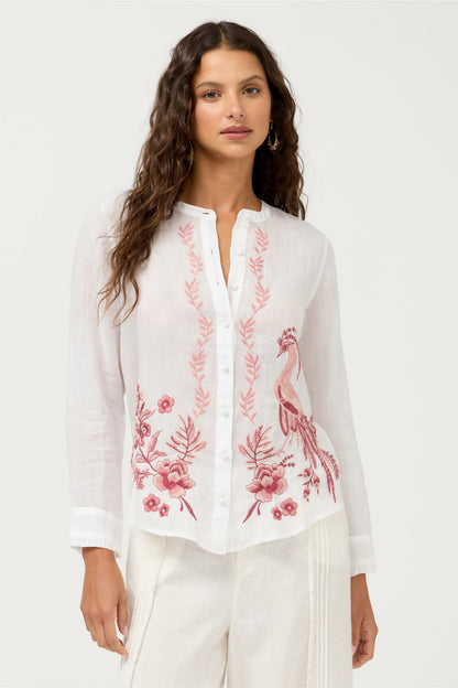 RUFFLE CUFF BLOUSE - Johnny Was Popular