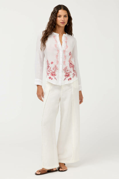 RUFFLE CUFF BLOUSE - Johnny Was Popular