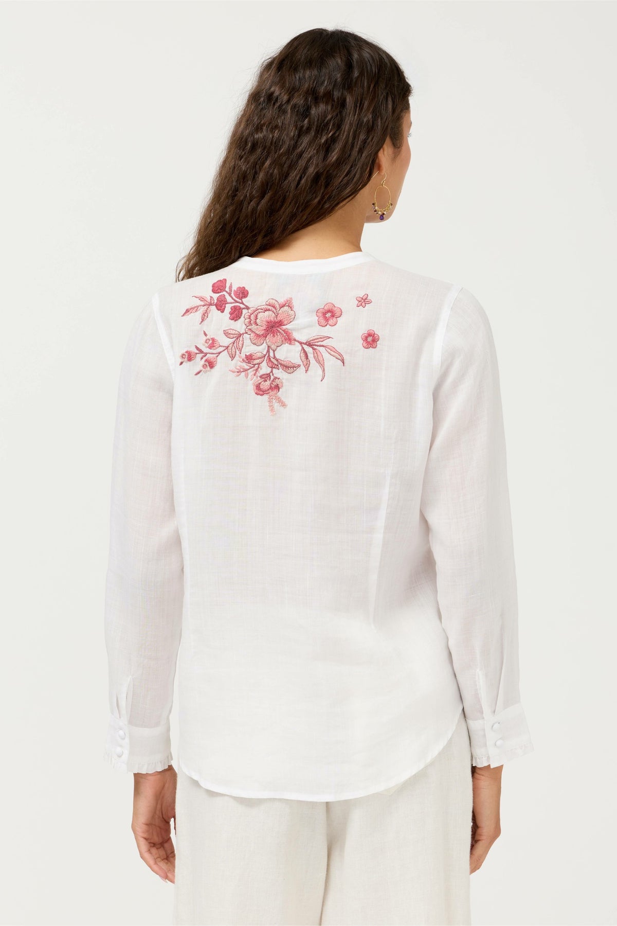 RUFFLE CUFF BLOUSE - Johnny Was Popular