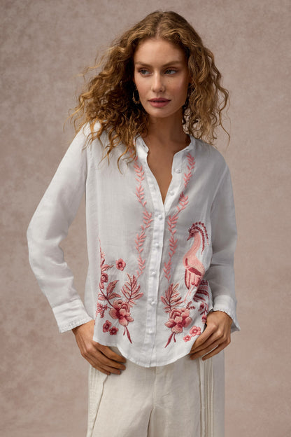 RUFFLE CUFF BLOUSE - Johnny Was Popular