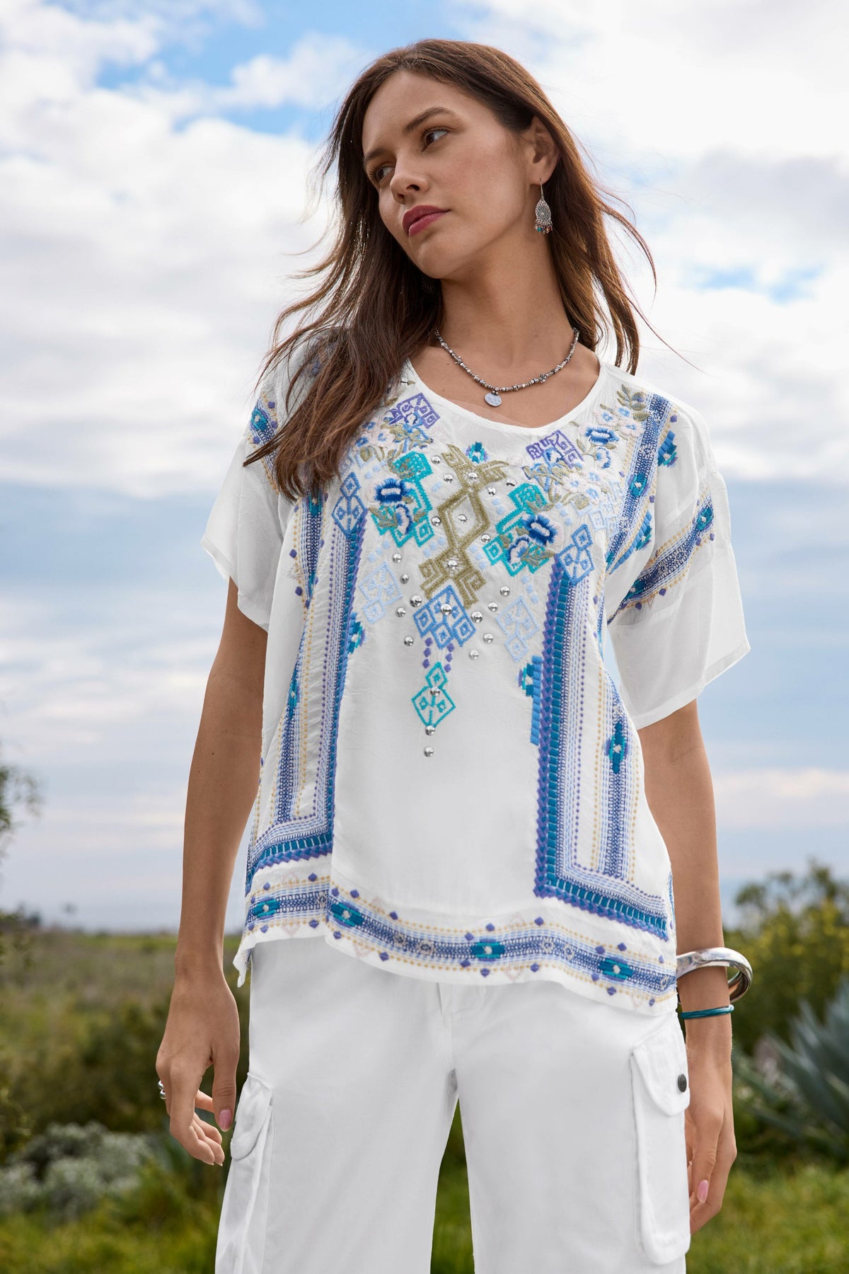 MARIAFE BLOUSE - Johnny Was Featured