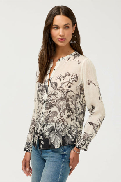 RUFFLE CUFF BLOUSE - Johnny Was Popular
