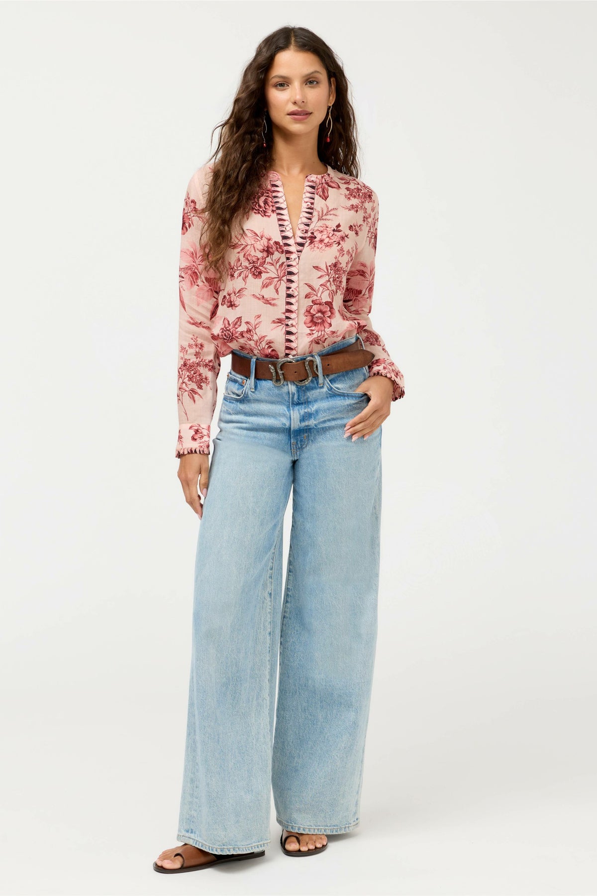 RUFFLE CUFF BLOUSE - Johnny Was Trending